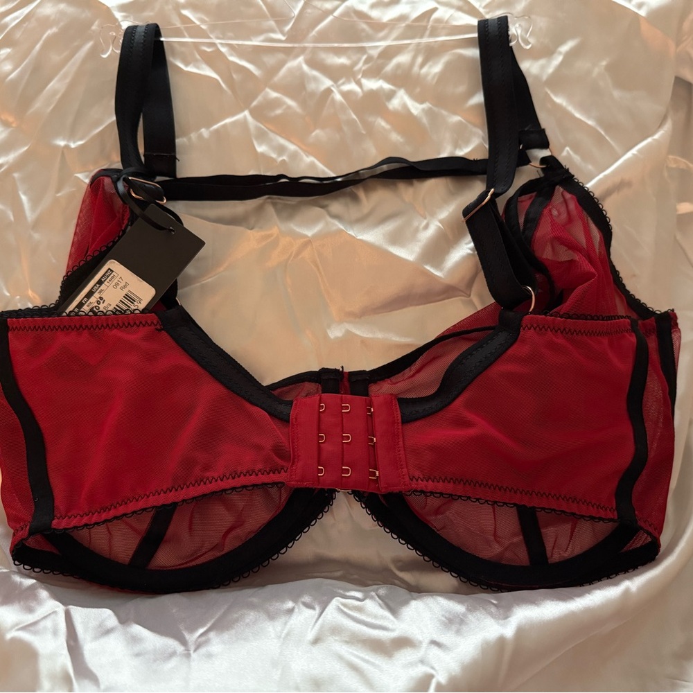 Scantily by Curvy Kate Red and Black Women's Bra